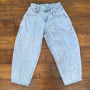 GAP kids Light Pink Wash Barrel Jeans